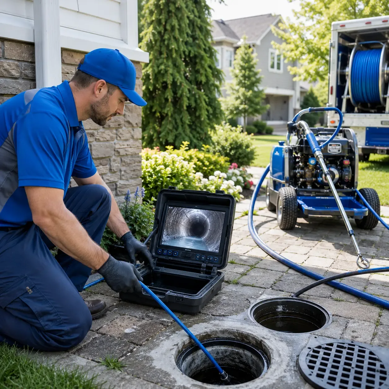 Outdoor drain cleaning professionals serving Santo, TX